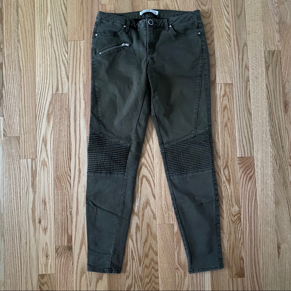 Zara Basic Denim Moto Jeggings